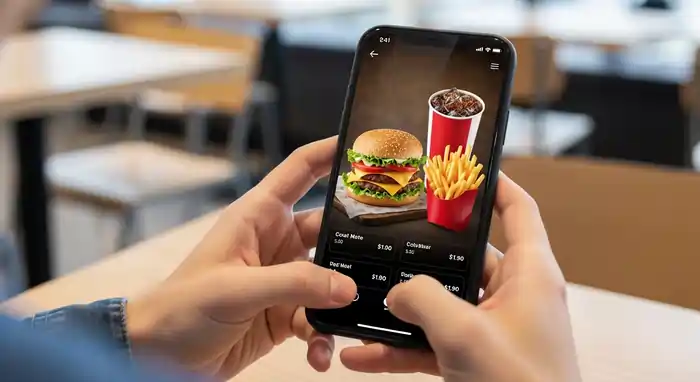 McDonald’s App für die Bestellung nutzt