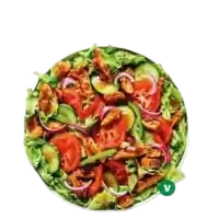 plant based chicken teriyaki salat