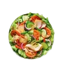 sliced chicken salat