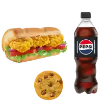 subway dienstag nacho chicken mit getrank cookie